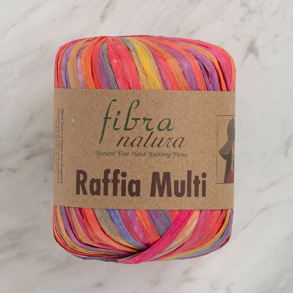 Fibra Natura Raffia Multi 35gr Ebruli Kağıt İp - 117-01